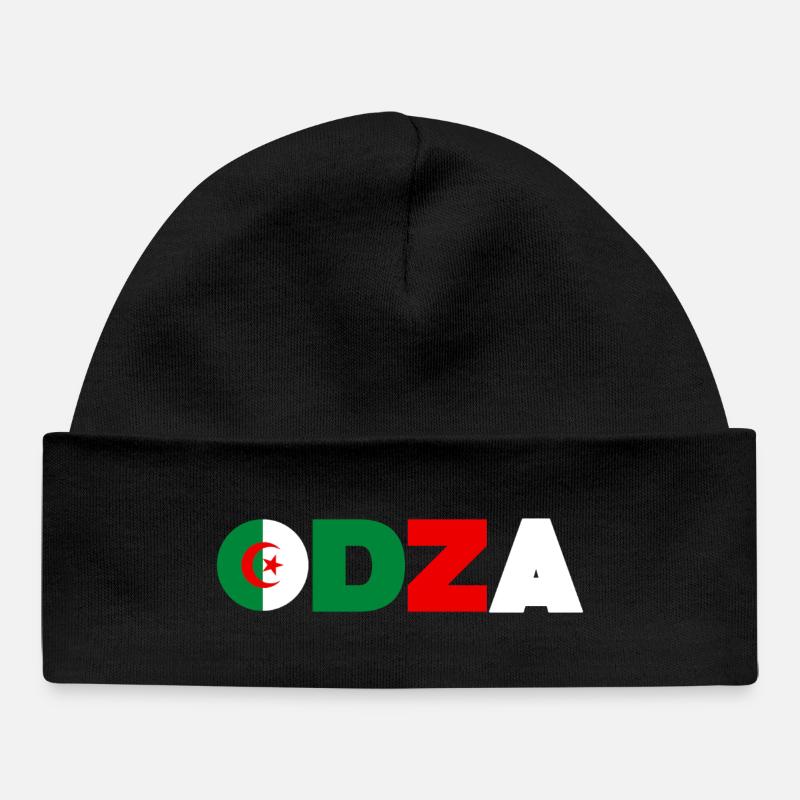 Algérie - Bonnet bébé bio - noir
