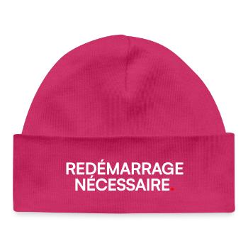 Necessary restart humor fatigue - Baby Organic Beanie - hot pink - Front