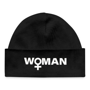 Woman - Baby Organic Beanie - black - Front