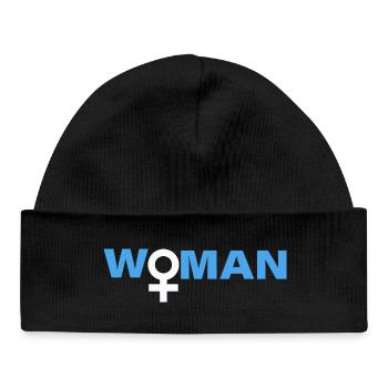 Woman - Baby Organic Beanie - black - Front