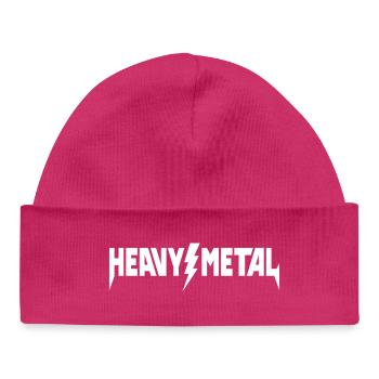 Heavy Metal Logo - Baby Organic Mütze - hot Pink - Vorne