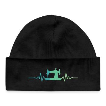 Sewing Machines Heartbeat Sew - Baby Organic Beanie - black - Front