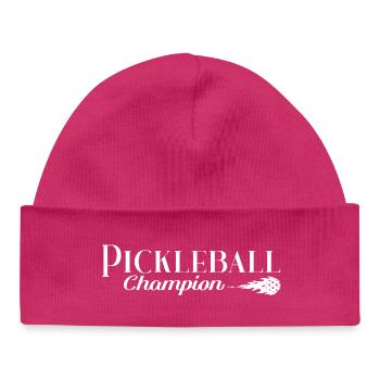 Pickleball - Bonnet bébé bio - hot pink - Devant