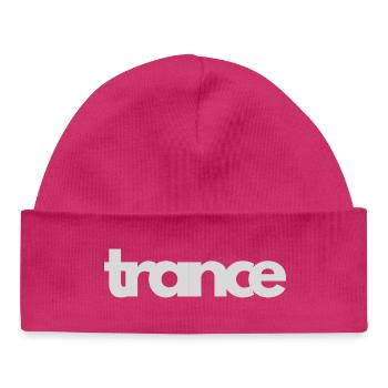 Trance Simplistic Design - Baby Organic Beanie - hot pink - Front