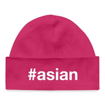 Asie asiatique Hashtag - Bonnet bébé bio - hot pink - Devant