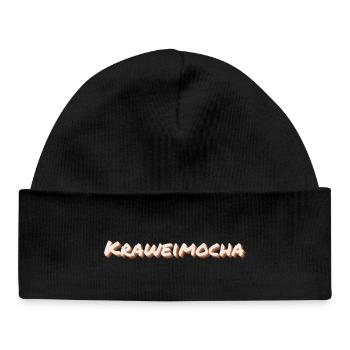 Kraweimocha - noisemaker, funny dialect - Baby Organic Beanie - black - Front