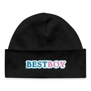 Bestboy claim shaded - Baby Organic Beanie - black - Front