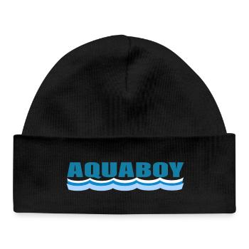 AQUABOY - Bonnet bébé bio - noir - Devant