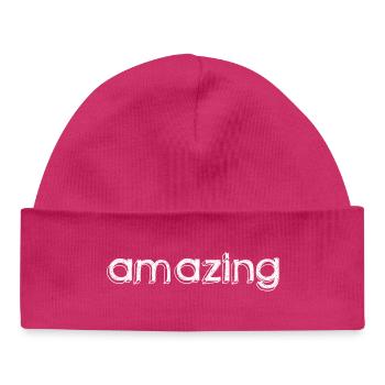 stupéfiant - Bonnet bébé bio - hot pink - Devant