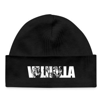 Wolfsruf Typography - Baby Organic Beanie - black - Front