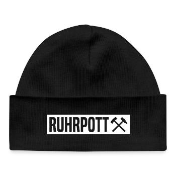 Ruhrpott - Ruhr Pott - Zeche - Zollverein - NRW - Baby Organic Beanie - black - Front