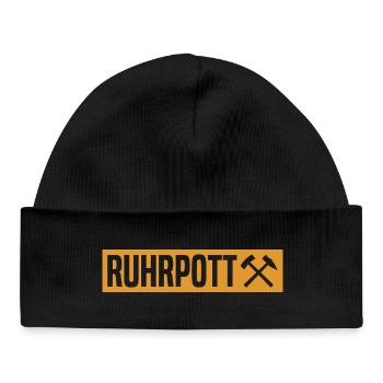 Ruhrpott - Ruhr Pott - Zeche - Zollverein - NRW - Baby Organic Beanie - black - Front