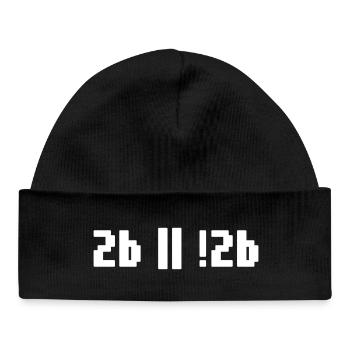 2b or not 2b – Shakespeare Hamlet Programmer - Baby Organic Beanie - black - Front