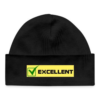 Excellent - Baby Organic Beanie - black - Front