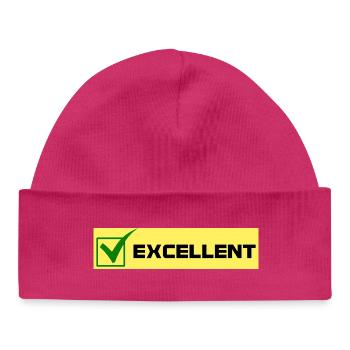 Excellent - Baby Organic Beanie - hot pink - Front