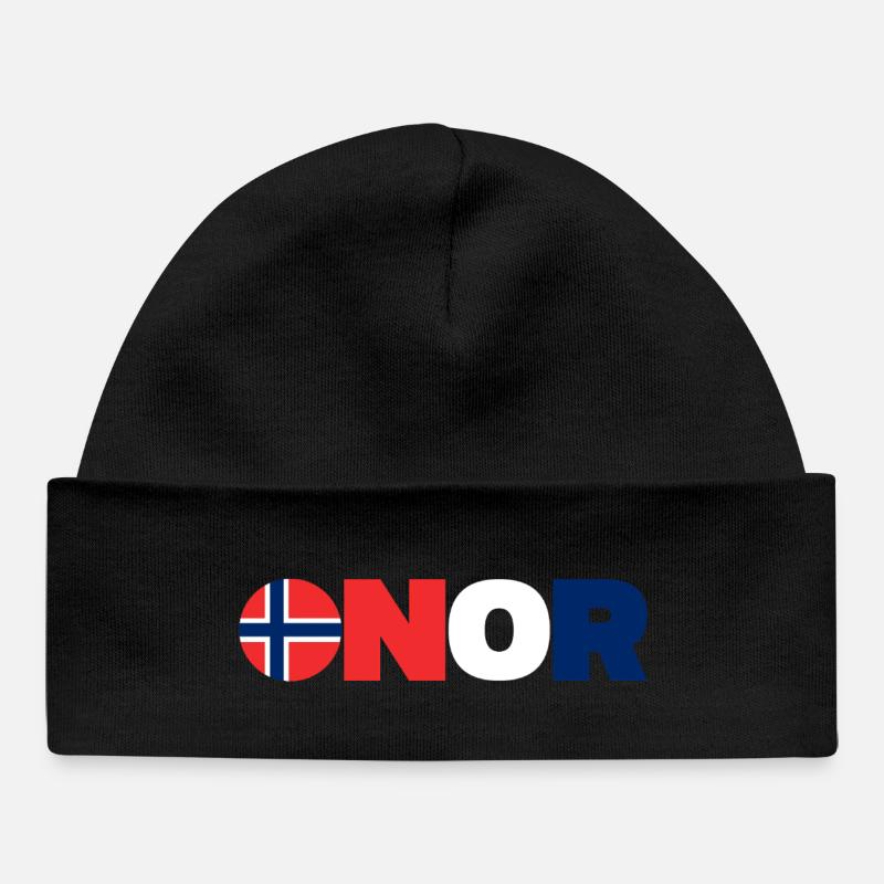 Norvège - Bonnet bébé bio - noir