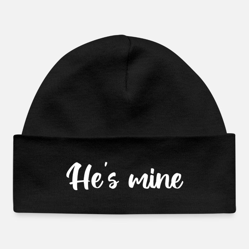 He_s-Mine-Design - Baby Organic Mütze - Schwarz