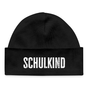Schoolchild – Perfect for starting school & starting school - Baby Organic Beanie - black - Front
