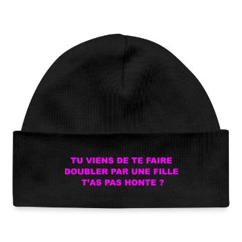 Sticker Humour Voiture - Bonnet bébé bio - noir - Devant