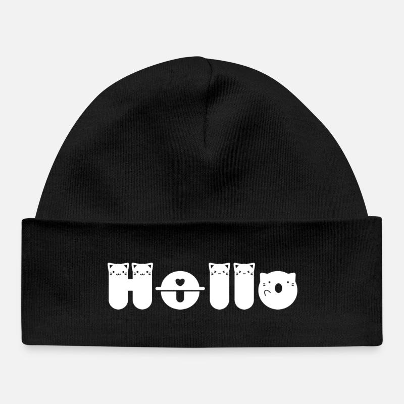 Bonjour Chat - Bonnet bébé bio - noir
