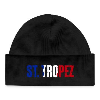 St. Tropez Frankreich Saint Tropez - Baby Organic Mütze - Schwarz - Vorne
