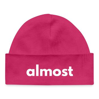 Lustiges Wort: "Fast" - Baby Organic Mütze - hot Pink - Vorne