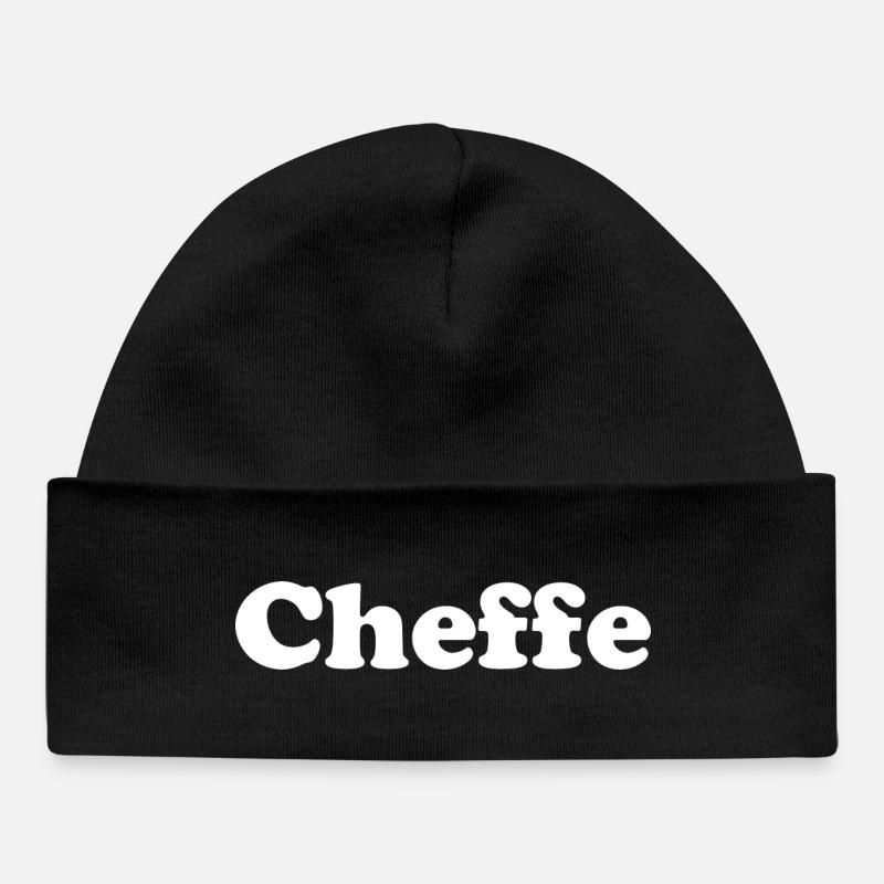 Cheffe - Bonnet bébé bio - noir