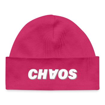 CHAOS - Baby Organic Beanie - hot pink - Front