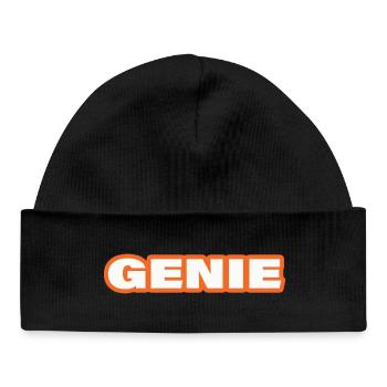GÉNIE - Bonnet bébé bio - noir - Devant