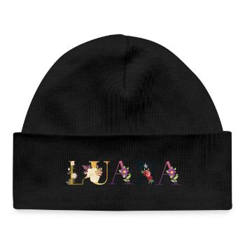 Launa - Baby Organic Beanie - black - Front
