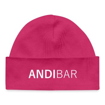 AndiBar - Andreas, Andy, Andi, Andrea Gift - Baby Organic Beanie - hot pink - Front