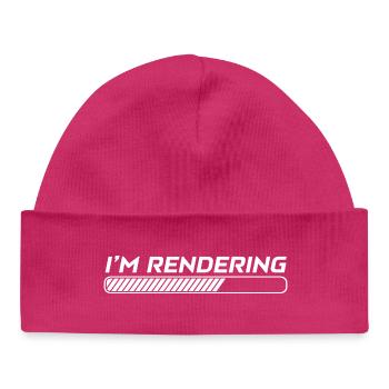 Je rends un monteur vidéo Cinéaste Vidéaste - Bonnet bébé bio - hot pink - Devant