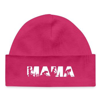 Jardinage Mama Vie Plante Mama Amateur Botanique - Bonnet bébé bio - hot pink - Devant