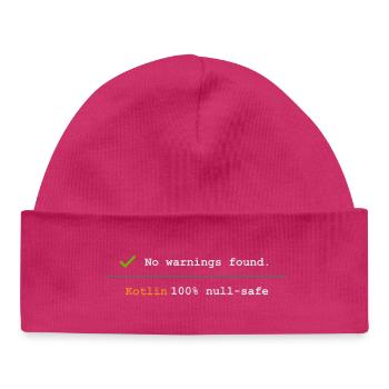 Sweat à capuche et chemise Nerd Kotlin, tasse de fan de codage - Bonnet bébé bio - hot pink - Devant