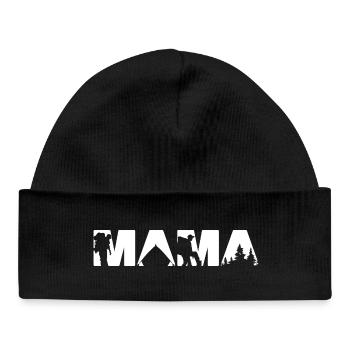 Minimalist Camping Adventure Outdoor Life - Baby Organic Beanie - black - Front