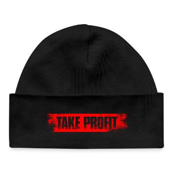 Take profit Stock Market Stock Market Trader - Baby Organic Beanie - black - Front