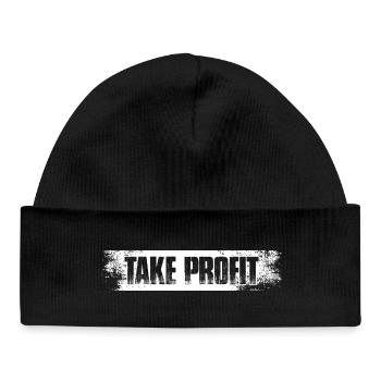 Take profit Stock Market Stock Market Trader - Baby Organic Beanie - black - Front