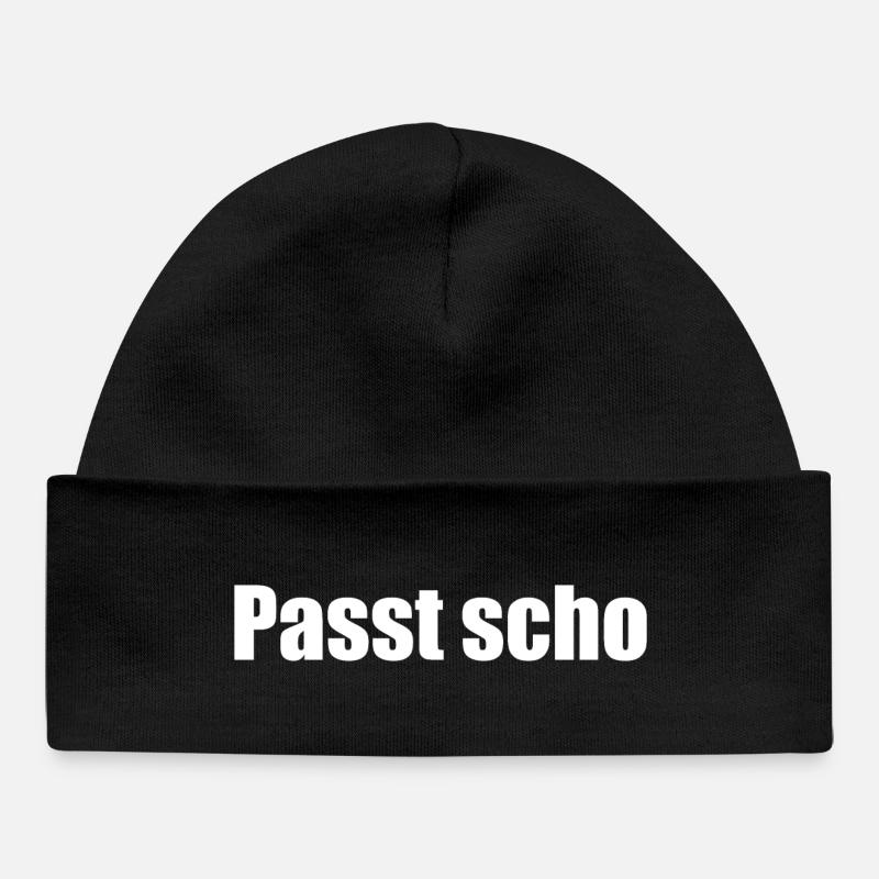 Passt scho - Baby Organic Mütze - Schwarz