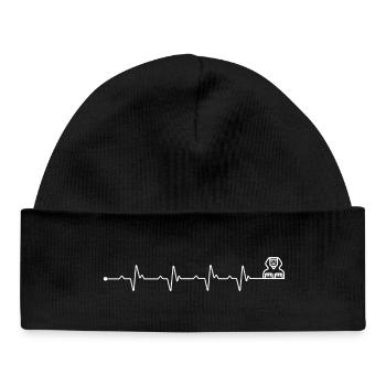 Heartbeat Great Sphinx of Giza - Baby Organic Beanie - black - Front