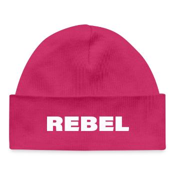 REBELLE - Bonnet bébé bio - hot pink - Devant