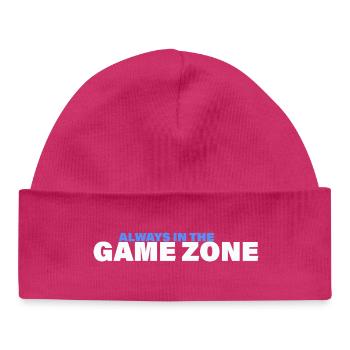 GAME ZONE - Baby Organic Beanie - hot pink - Front