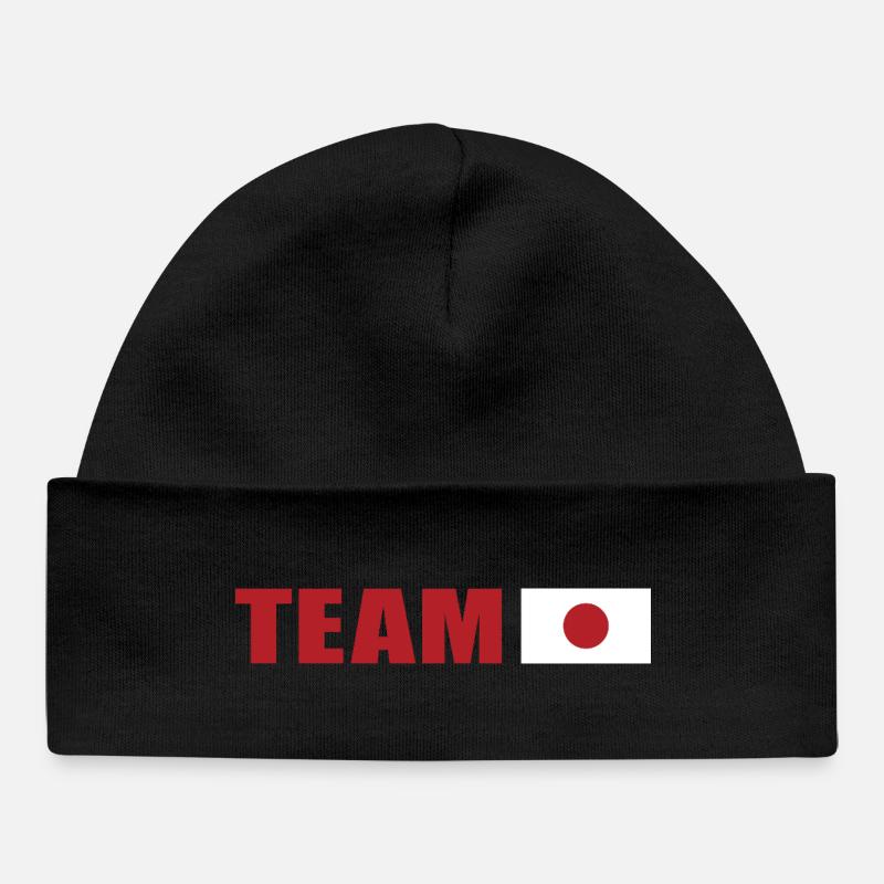 Support-Team Japan - Baby Organic Mütze - Schwarz