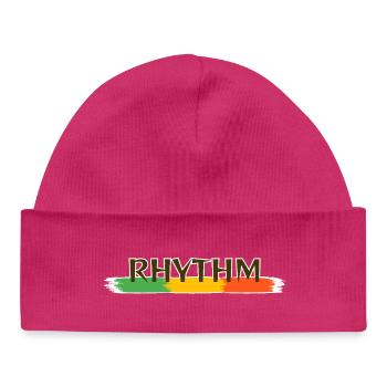 Rythme reggae - Bonnet bébé bio - hot pink - Devant