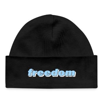 Freedom - Baby Organic Beanie - black - Front