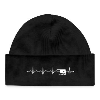 Missouri State Heart Minimalist Travel Art - Baby Organic Beanie - black - Front
