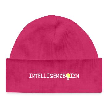 Intelligenzboizn - intelligent person, dialect - Baby Organic Beanie - hot pink - Front