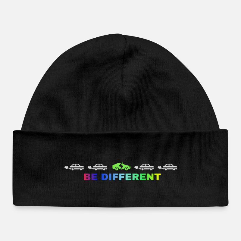 Be different - Baby Organic Mütze - Schwarz