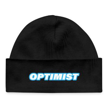 OPTIMIST - Baby Organic Mütze - Schwarz - Vorne