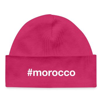 MOROCCO Hashtag Marokko - Baby Organic Mütze - hot Pink - Vorne