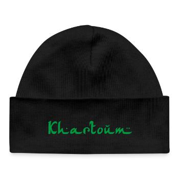 Khartoum Soudan - Bonnet bébé bio - noir - Devant